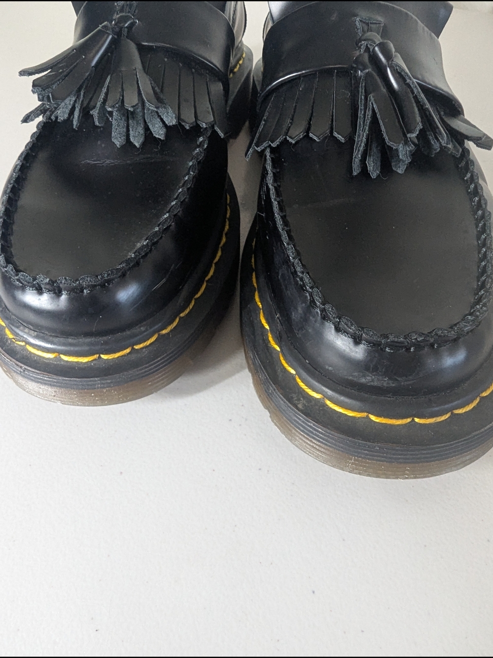 Dr. Martens Adrian Tassel Loafers Blck Smooth Leather SlipOn Shoes Men’s AirWave - Picture 11 of 13